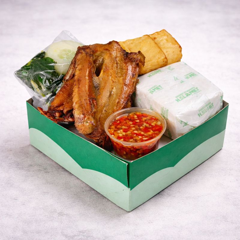 NASI BOX BEBEK DADA + TAHU