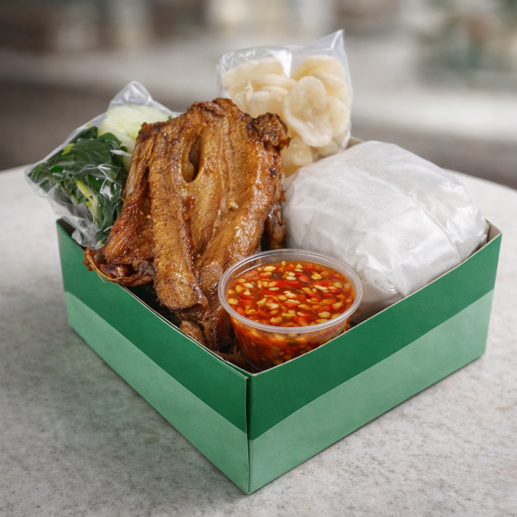 NASI BOX DADA Bebek + KERUPUK