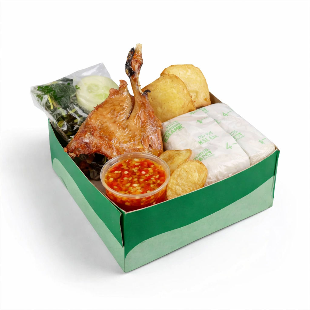 NASI BOX PAHA Bebek + TAHU
